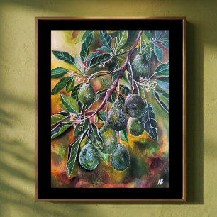 Póster Aguacates en el sol de otoño Pintura de Alfred Fox