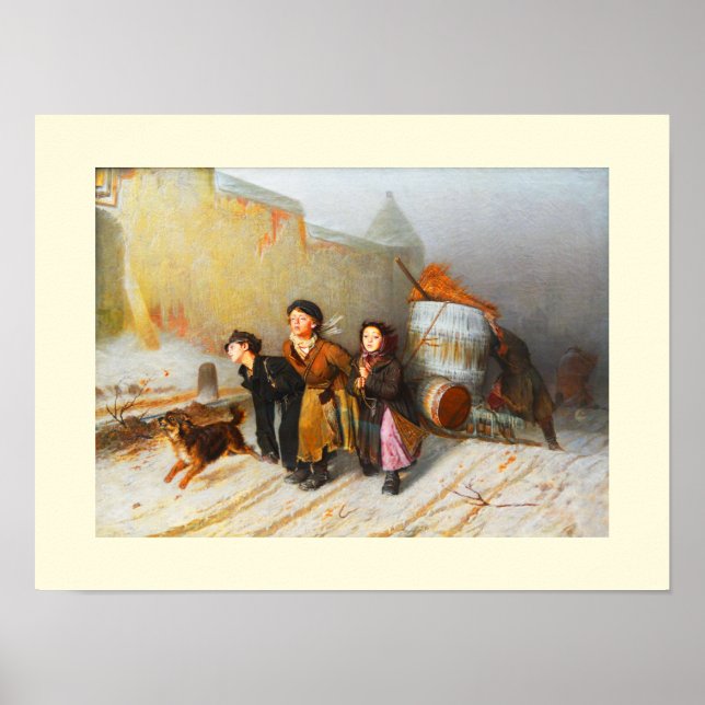 Póster Aguadores en invierno (Frente)