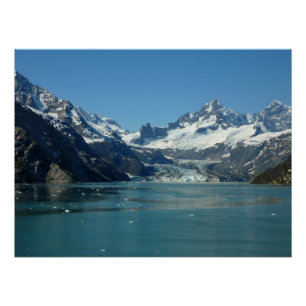 Póster Aguas de Alaska alimentadas por el glaciar