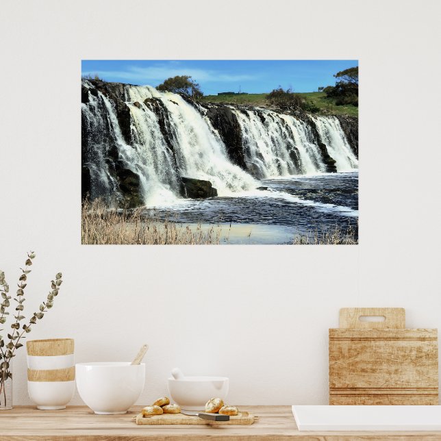 Póster Aguas Fluyentes de Hopkins Falls (Cocina)