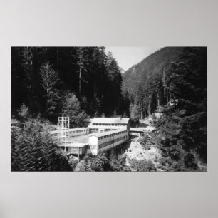 Póster Aguas termales olímpicas, WA Lodge View Photograph