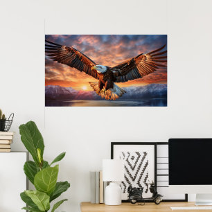 Póster Águila americana