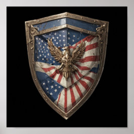 Póster Águila Americana de la Libertad