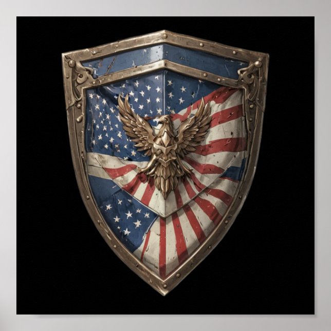 Póster Águila Americana de la Libertad (Frente)