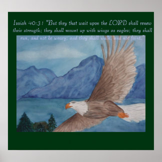 Póster Águila ardiente