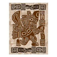 Águila azteca guerrera arte tribal antiguo