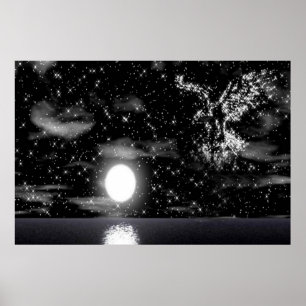 Póster Águila Calva En El poster Estelar