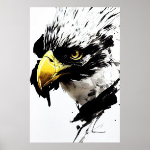 Póster Águila calva Naturaleza salvaje Espíritu libre Pin