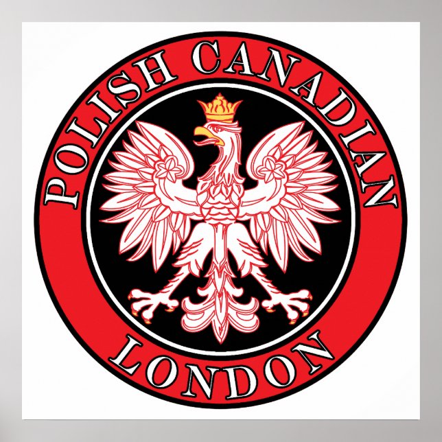 Póster Águila canadiense polaca de Londres (Frente)