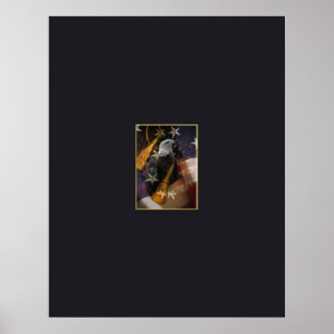 Póster Águila con poster de tassel