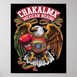 Póster Águila de boxeo mexicana - Boxeo Mexicano