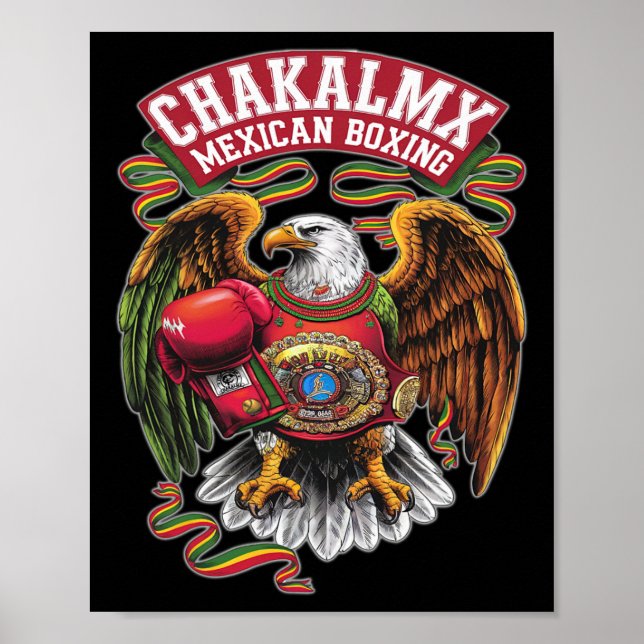 Póster Águila de boxeo mexicana - Boxeo Mexicano (Frente)