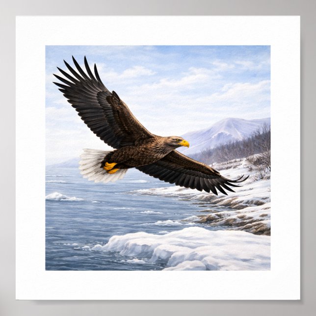 Póster Águila de cola blanca (Haliaeetus albicilla) –  (Frente)
