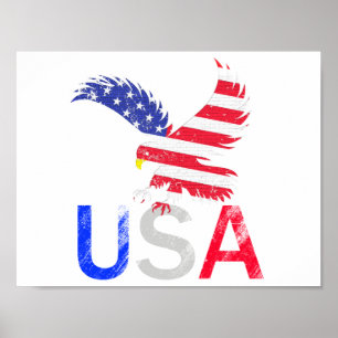 Póster Águila de Estados Unidos