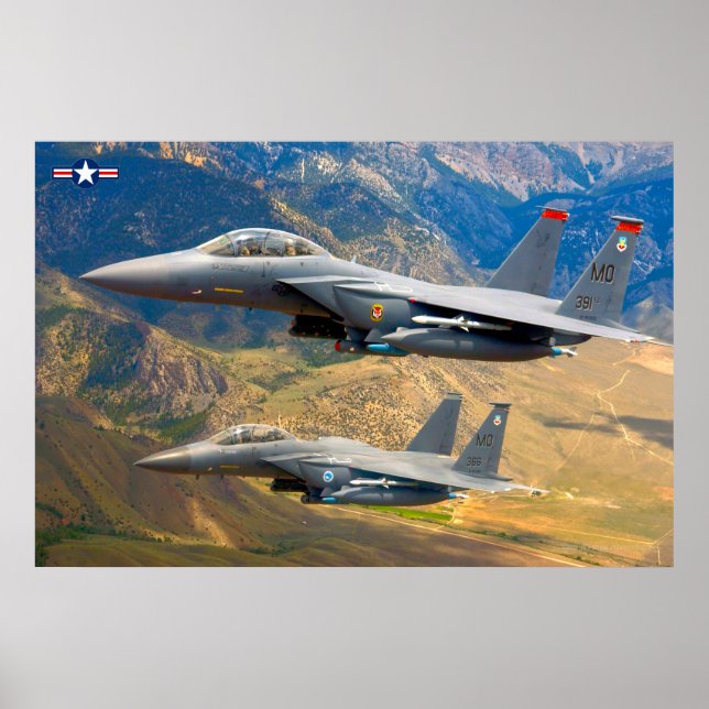 PÓSTER ÁGUILA DE HUELGA F-15E (Frente)