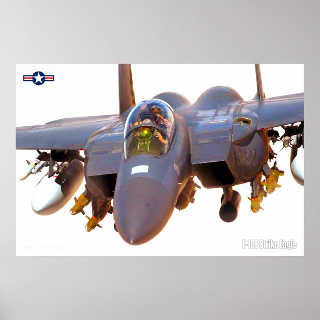PÓSTER ÁGUILA DE HUELGA F-15E (Frente)