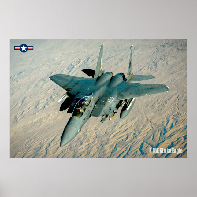 PÓSTER ÁGUILA DE HUELGA F-15E (Frente)