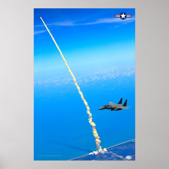 PÓSTER ÁGUILA DE HUELGA F-15E - PATRULLA DE SUPERIORIDAD  (Frente)