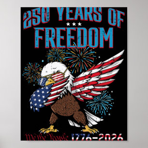 Póster Águila de la libertad 250 años Dab 250 aniversario