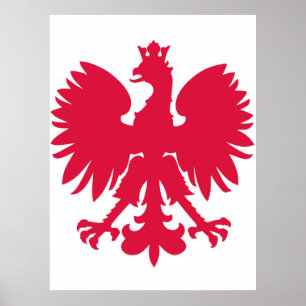 Póster Águila del Escudo de Armas Polaco