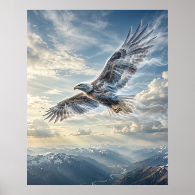 Póster Águila del Viento Cielo Interminable (Frente)