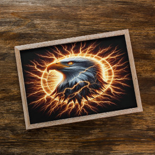 Póster Águila electrificante