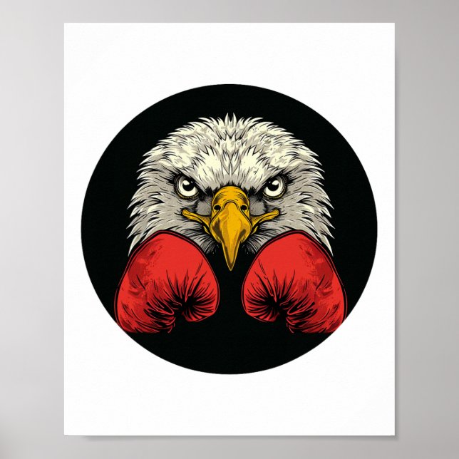 Póster Águila En Guantes De Boxeo Para Una Declaración De (Frente)