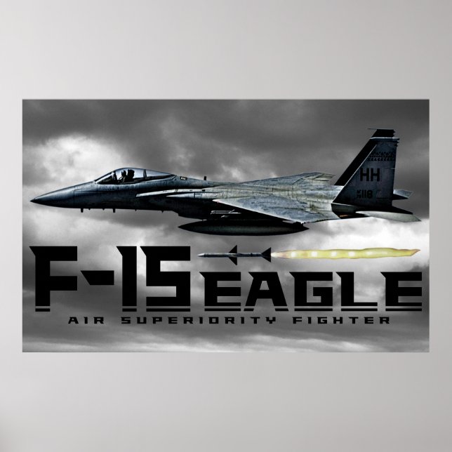 Póster Águila F-15 (Frente)
