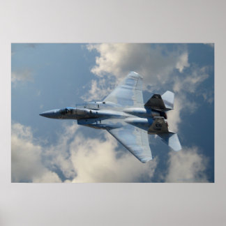 Póster Águila F-15 en vuelo