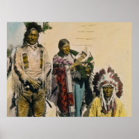 Águila gris de la India sioux y post de perspectiv