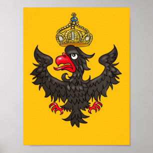 Póster Águila heráldica alemana