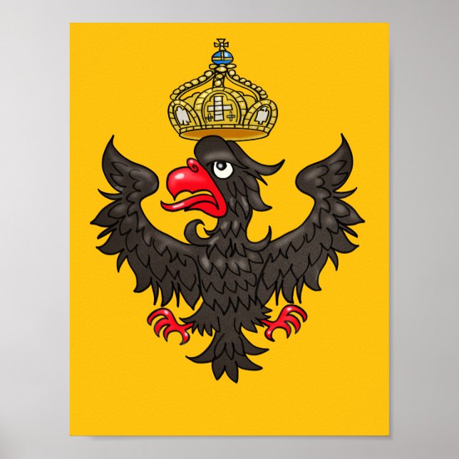 Póster Águila heráldica alemana (Frente)