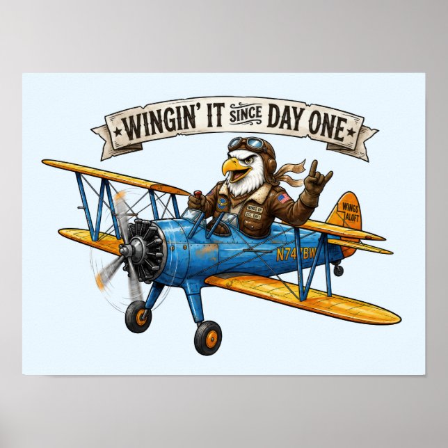 Póster Águila Improvisando (Frente)