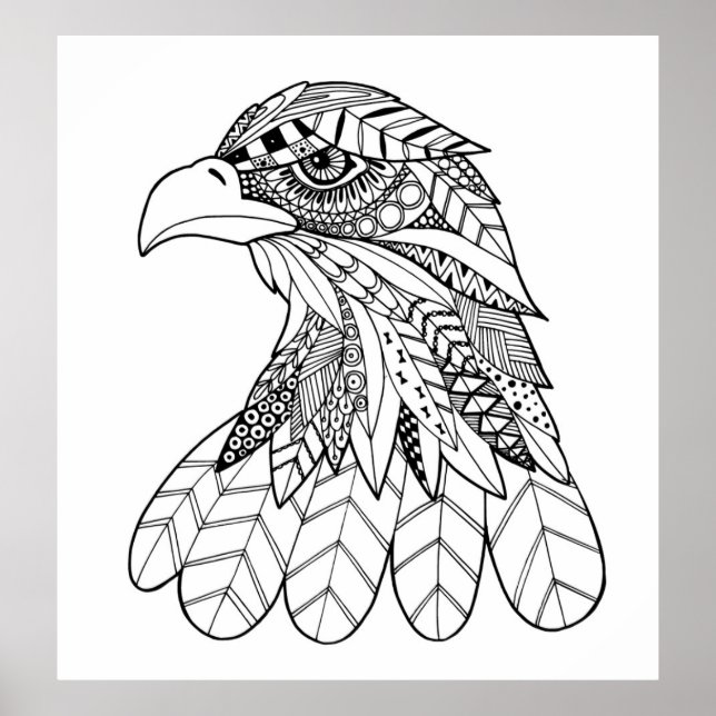 Póster Águila inspirada 3 (Frente)