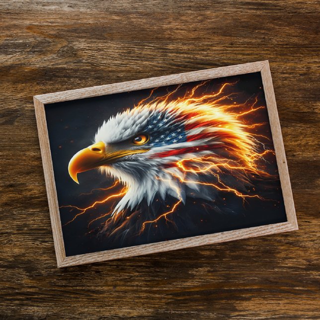 Póster Águila majestuosa, pantalla patriótica (Subido por el creador)