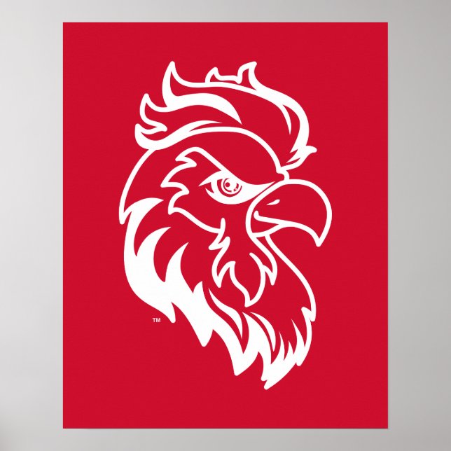 Póster Aguila Roja de la Universidad Estatal de Jacksonvi (Frente)