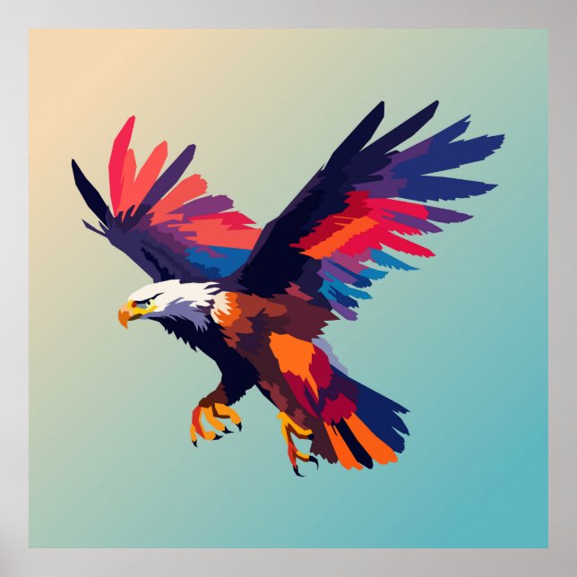 Póster Águila voladora (Frente)