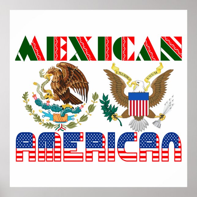 Póster Águilas Americanas Mexicanas (Frente)