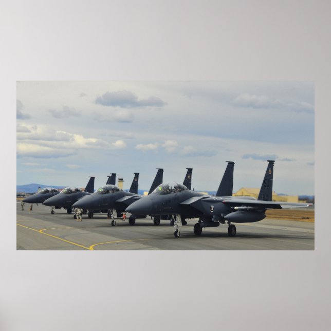 Póster Águilas de ataque F-15E (Frente)