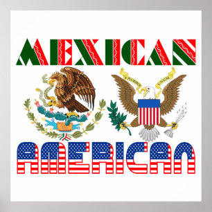 Póster Águilas Mexicanas Americanas