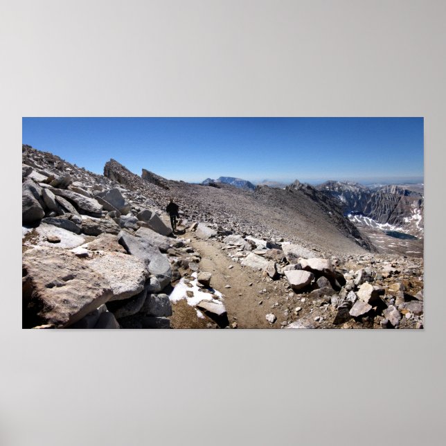 Póster Agujas de Whitney Traverse - John Muir Trail (Frente)