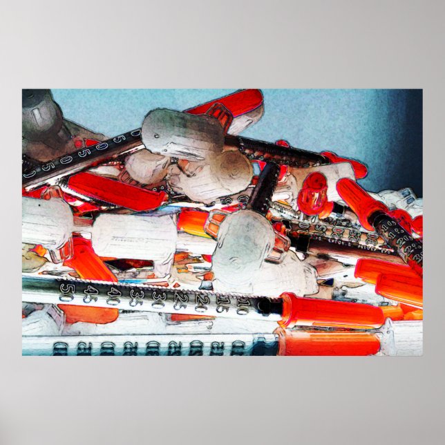 Póster Agujas médicas (Frente)