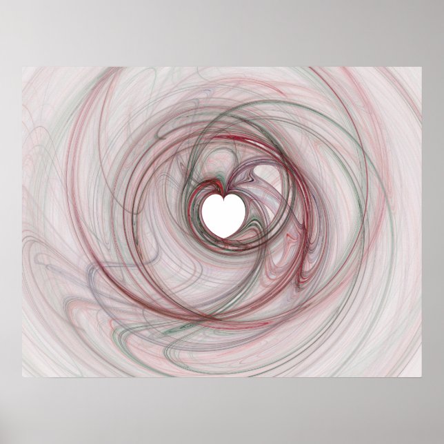 Póster Agujero con forma de corazón (Frente)