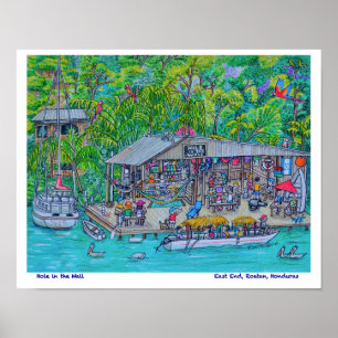 Póster Agujero en la barra de pared