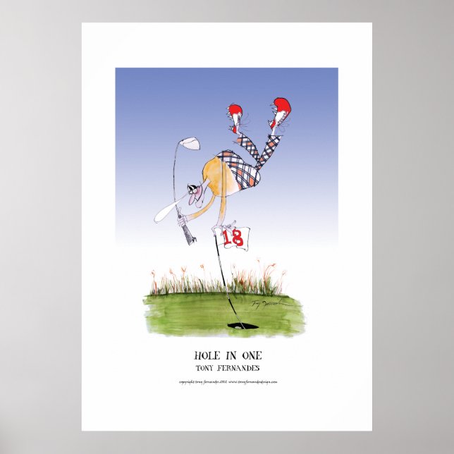 Póster agujero en uno, poster tony fernandes (Frente)