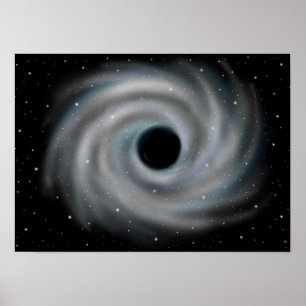 Póster Agujero negro. Abismo del universo.