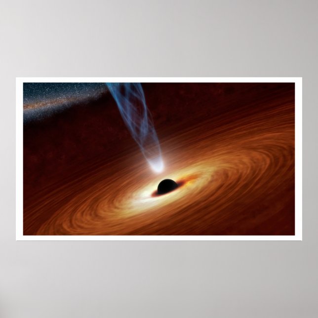 Póster Agujero negro supermasivo (Frente)