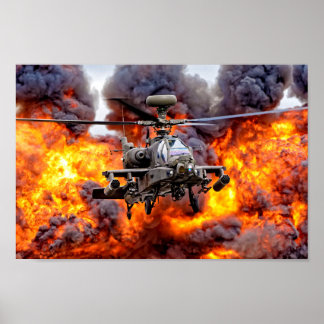 Póster AgustaWestland Apache AH1