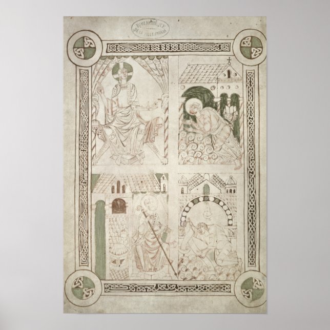 Póster Agustín a los pies de Cristo y de Scribe (Frente)