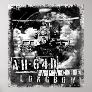Póster AH-64D Apache Longbow